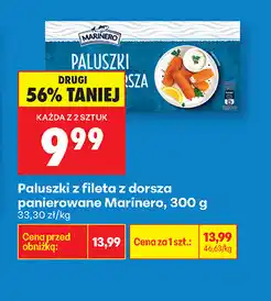Biedronka Paluszki z fileta z dorsza panierowane Marinero oferta