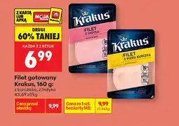 Biedronka Filet gotowany Krakus, 160 g: z kurczaka, z indyka oferta