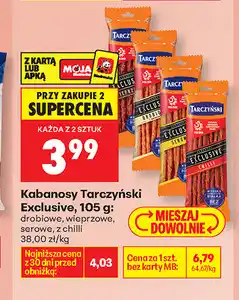 Biedronka Kabanosy Tarczyński Exclusive oferta