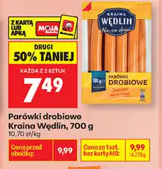 Biedronka Parówki drobiowe Kraina Wędlin oferta