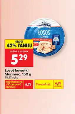 Biedronka Łosoś kawałki Marinero oferta