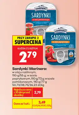 Biedronka Sardynki Marinero oferta