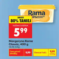 Biedronka Margaryna Rama Classic oferta