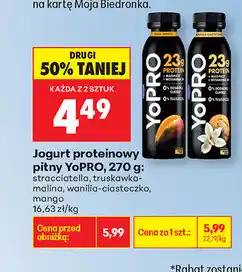 Biedronka Jogurt proteinowy pitny YoPRO oferta