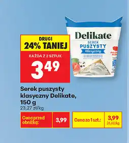 Biedronka Serek puszysty klasyczny Delikate oferta