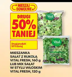 Biedronka Mieszanka sałat z rukolą Vital Fresh, 160 g lub Mix sałat w stylu włoskim Vital Fresh, 120 g oferta