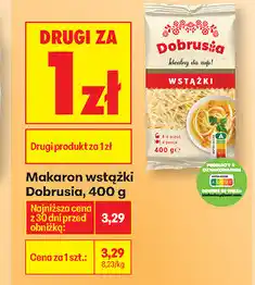 Biedronka Makaron wstążki Dobruśia oferta