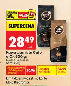 Biedronka Kawa ziarnista Cafe d'Or oferta