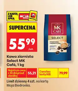 Biedronka Kawa ziarnista Select MK Café oferta