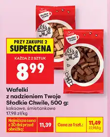 Biedronka Wafelki z nadzieniem Twoje Słodkie Chwile oferta