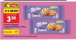 Biedronka Ciastka Piegiuski z czekoladą Milka oferta