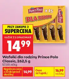 Biedronka Wafelki dla rodziny Prince Polo Classic oferta