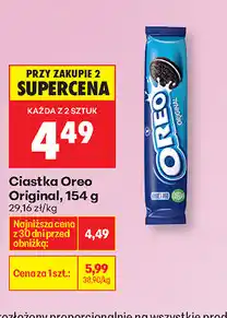 Biedronka Ciastka Oreo 271 g, 154 g oferta