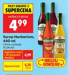 Biedronka Syrop Herbarium, 440 ml (różne rodzaje) oferta