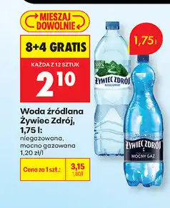Biedronka Woda źródlana Żywiec Zdrój oferta