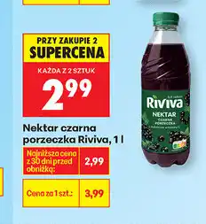 Biedronka Nektar czarna porzeczka Riviva oferta