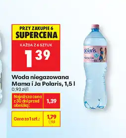 Biedronka Woda niegazowana Mama i Ja Polaris oferta