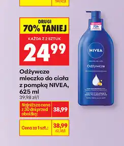 Biedronka Odżywcze mleczko do ciała z pompką NIVEA oferta
