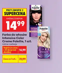 Biedronka Farba do włosów Intensive Color Creme Palette, 1 szt oferta