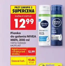 Biedronka Pianka do golenia NIVEA MEN oferta