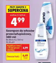 Biedronka Szampon do włosów przeciwłupieżowy, 380 ml Be Beauty, Skino oferta