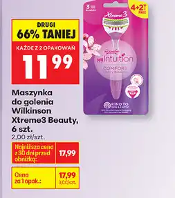 Biedronka Maszynka Wilkinson Xtreme3 Beauty, 6 szt oferta