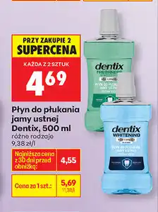 Biedronka Płyn do płukania jamy ustnej Dentix oferta