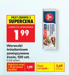 Biedronka Woreczki śniadaniowe zawiązywane Zosia, 120 szt oferta