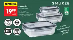 Biedronka Pojemniki na żywność SMUKEE (poj. 1,5 l lub zestaw 2 pojemników 400 ml i 1 l) oferta