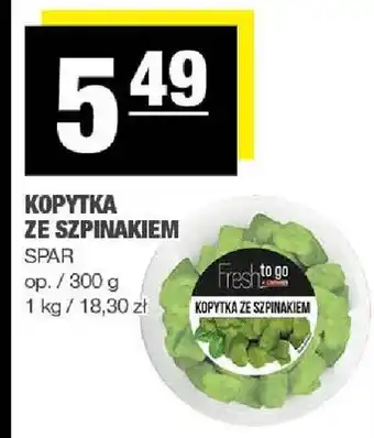 Spar Kopytka ze szpinakiem Spar oferta