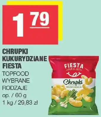 Chrupki kukurydziane Fiesta Topfood wybrane rodzaje