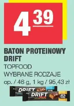 Spar Baton proteinowy Drift Topfood wybrane rodzaje oferta