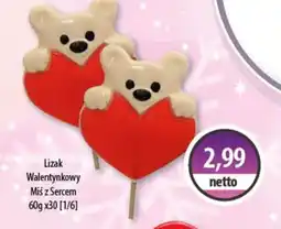 DUO-TES Lizak Walentynkowy Miś z Sercem oferta