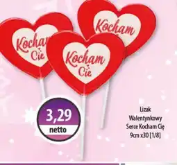 DUO-TES Lizak Walentynkowy Serce Kocham Cię oferta