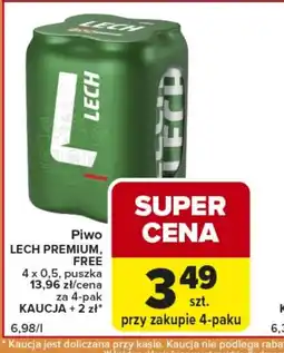Carrefour Express Piwo Lech Premium, Free oferta