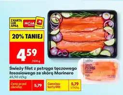 Biedronka Filet z pstrąga tęczowego łososiowego ze skórą Marinero oferta