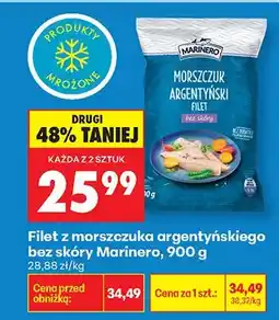 Biedronka Filet z morszczuka argentyńskiego bez skóry Marinero oferta