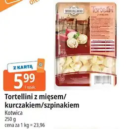 E.Leclerc Tortellini z mięsem/ kurczakiem/szpinakiem Kotwica oferta