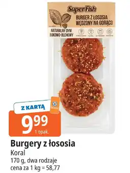 E.Leclerc Burgery z łososia Koral oferta