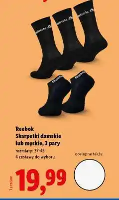 Lidl Reebok Skarpetki damskie lub męskie, 3 pary oferta