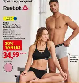 Lidl Reebok Majtki damskie, 3 pary, lub biustonosz sportowy oferta