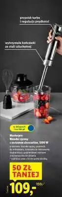 Lidl Blender ręczny z zestawem akcesoriów, 1200 W oferta
