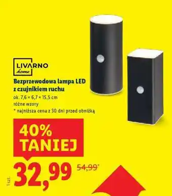 Bezprzewodowa lampa LED z czujnikiem ruchu
