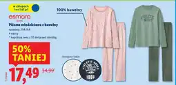 Lidl Piżama młodzieżowa z bawełny oferta