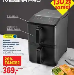 Lidl Masterpro Podwójna frytkownica beztłuszczowa Air Fryer oferta