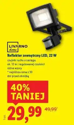 Lidl Reflektor zewnętrzny LED, 22 W oferta