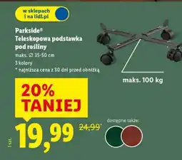 Lidl Parkside Teleskopowa podstawka pod rośliny oferta