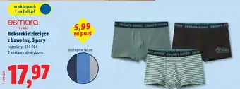 Bokserki dziecięce z bawełną, 3 pary