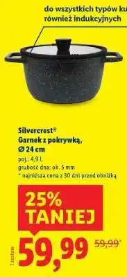 Lidl Silvercrest Garnek z pokrywką, Ø 24 cm oferta