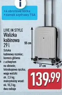 ALDI LIVE IN STYLE Walizka kabinowa oferta
